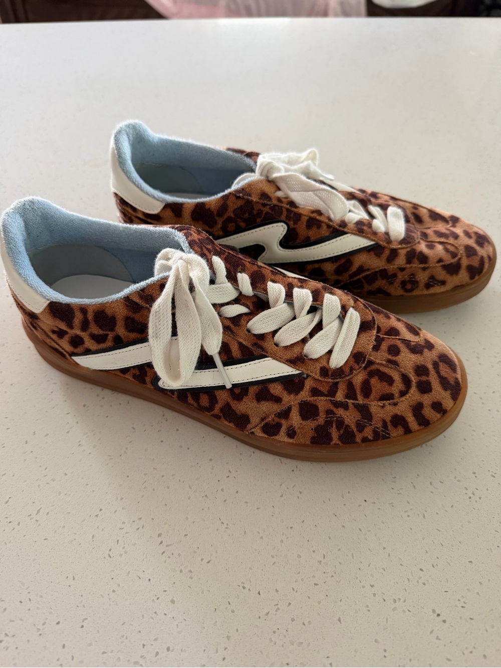Madden Girl Leopard Print Sneakers with White Accents